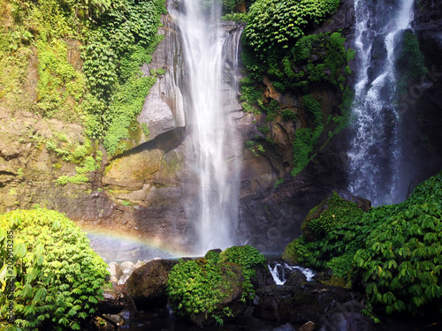 Sekumpul waterfall  Bali  Indonesia