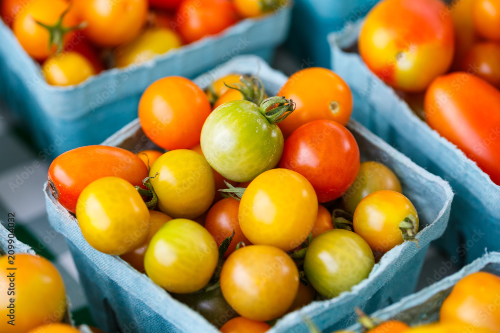 Cherry Tomatoes at a Local Market Cherry Tomatoes at a Local Market