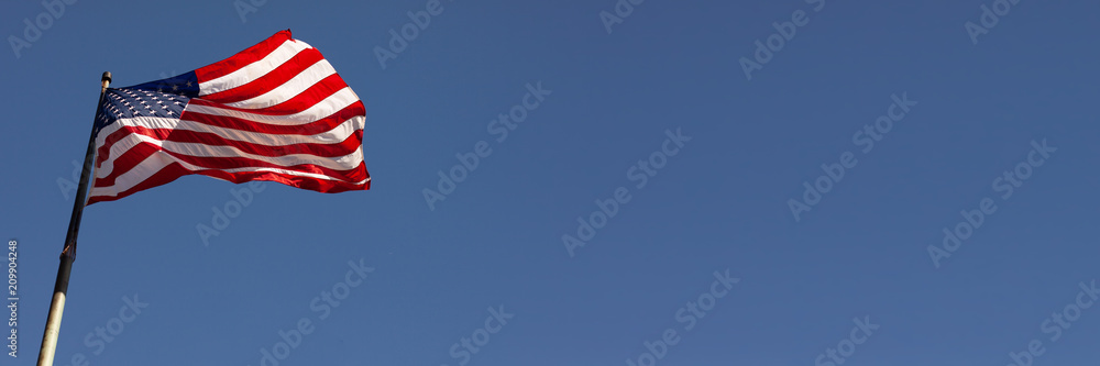 Fototapeta premium US Flag Banner