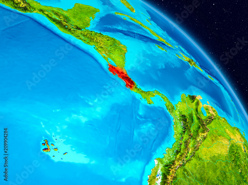 Costa Rica on Earth