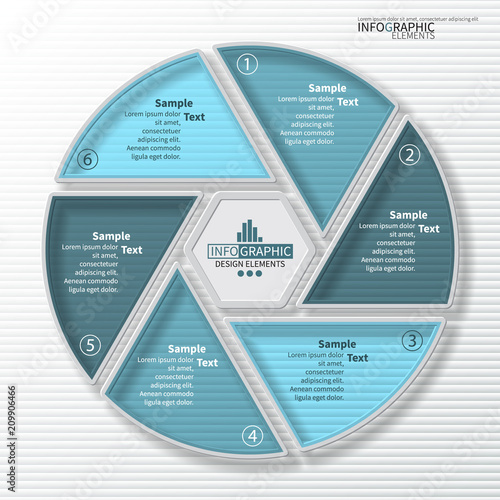 Abstract 3D Paper Infographics