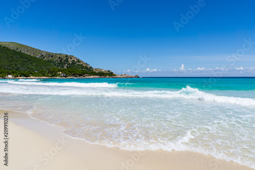 Obraz na płótnie Mallorca, Paradise beach of cala ratjada w salonie