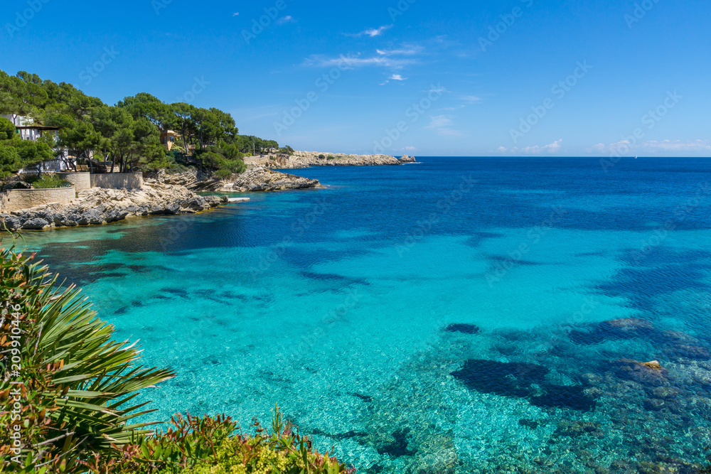 Mallorca, Summertime, sun and holiday feelings at perfect turquoise beach of cala gat Mallorca, Summertime, sun and holiday feelings at perfect turquoise beach of cala gat