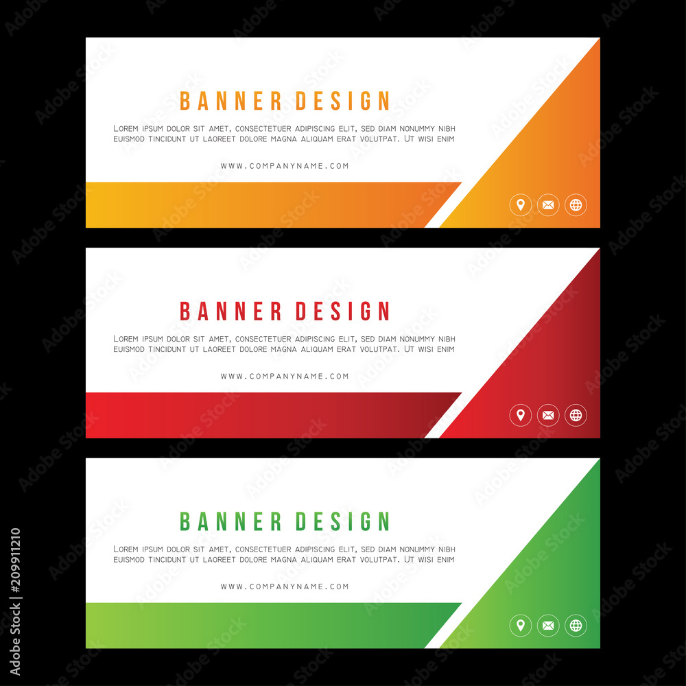 Banner design set. Sale voucher. Discount card. Facebook cover. Facebook banner. Abstract brochure design