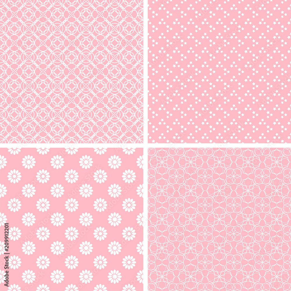 Different vector seamless patterns. Different vector seamless patterns.