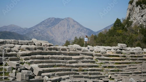 Ancient city Thermessos near Antalya in Turkey photo