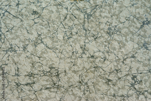 The texture of the marble surface is black and white interspersed.