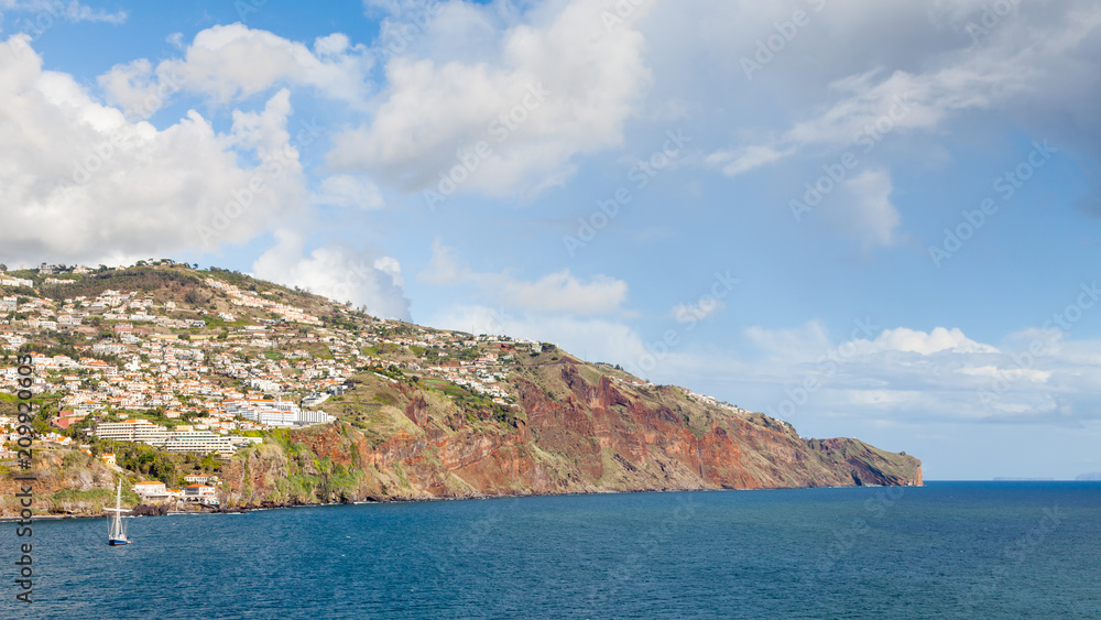 Funchal Headland.  A view of the headland to the east of Funchal, the capital city of the Portuguese island of Madeira.