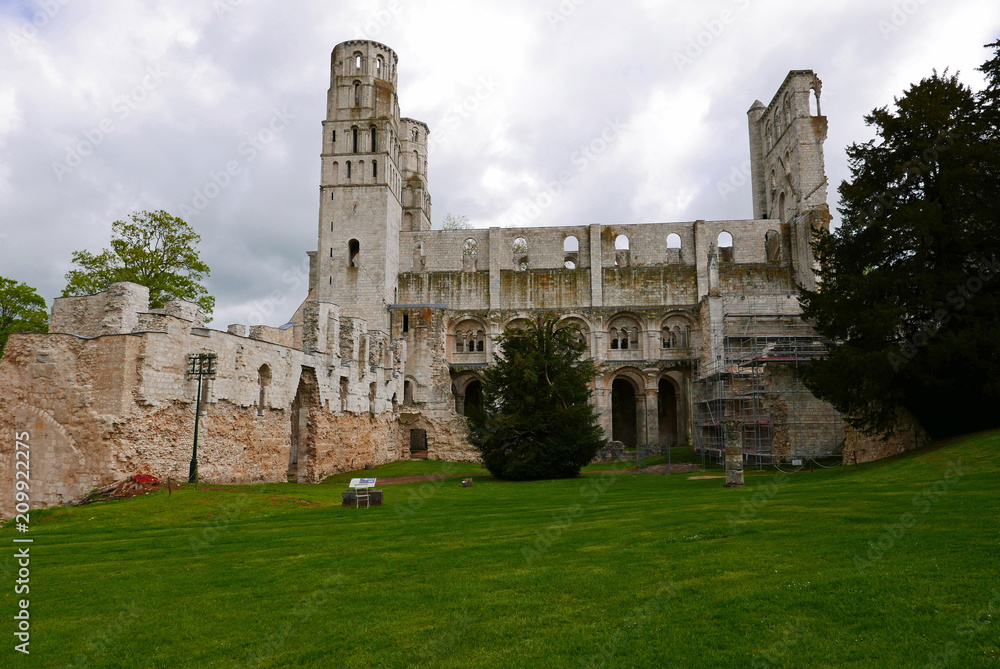 Fototapeta premium Abtei von JUMIÈGES, Normandie, Frankreich