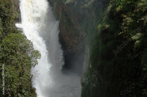 Tropical waterfall in Brazil