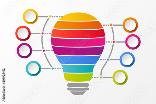 Infographic. Business idea - empty layout. Vector.