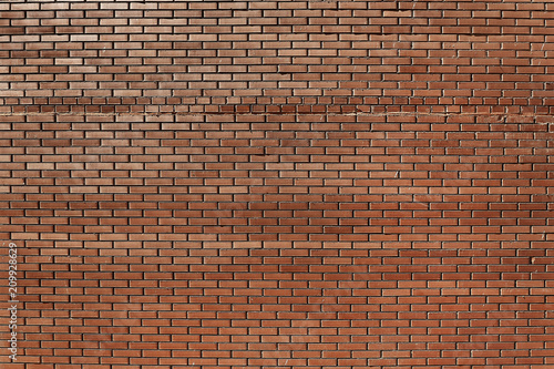 Old red brick wall background