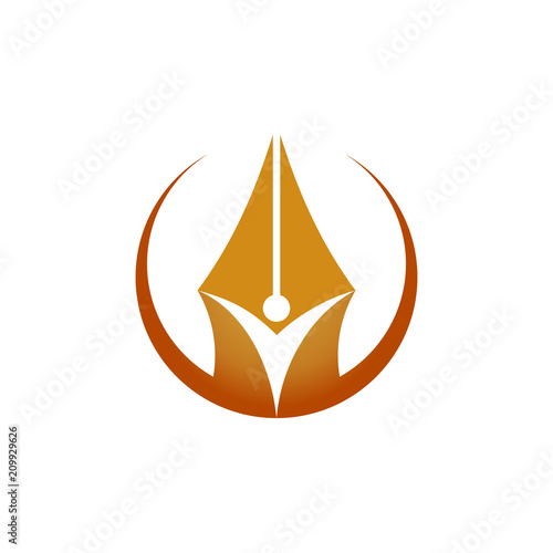 Spirit of Pen Author Writer Editor Logo