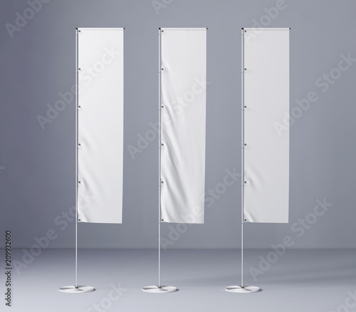 Promotion Outdoor Feather Flag 3D rendering