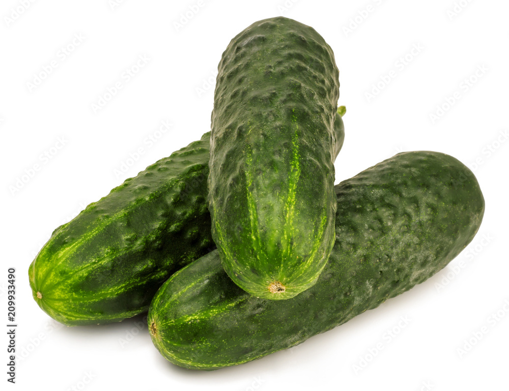 Cucumber on white isolated background Cucumber on white isolated background