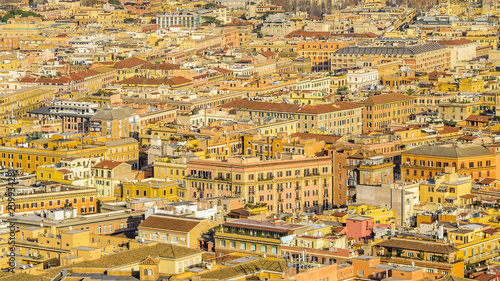Rome Aerial View at Saint Peter Basilica Viewpoint