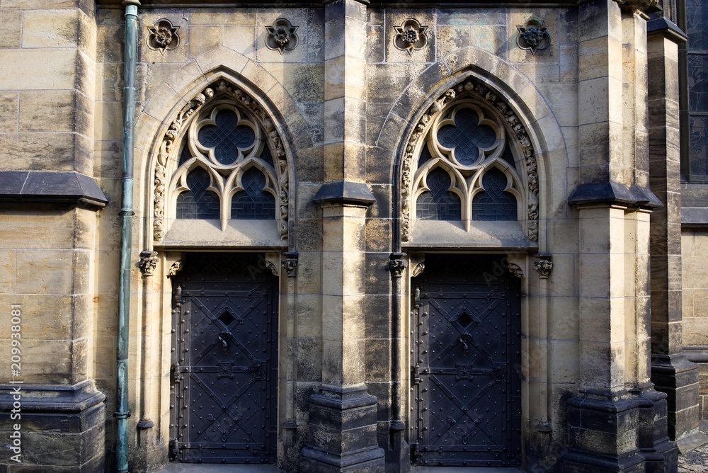 Two church doors
