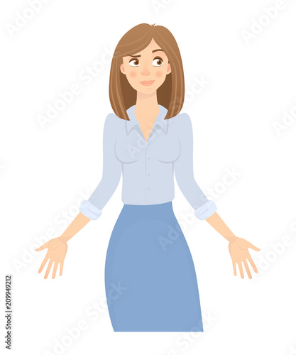 business woman isolated