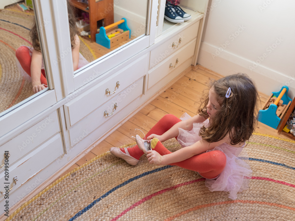 Baby tights sales with ballet shoe