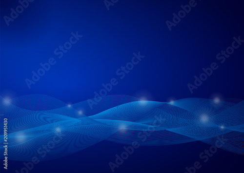 Abstract Blue Wave Background #Vecter Graphics