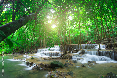 Huay mae kamin waterfall in Kanchanaburi, Thailand.