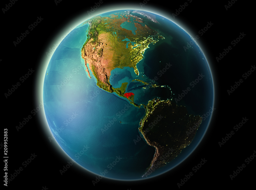 Fototapeta premium Honduras in the evening