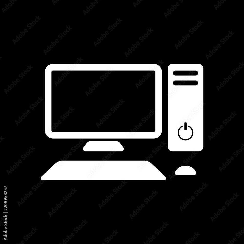 Personal computer, pc. System unit, monitor, keyboard and mouse. Personal computer, pc. System unit, monitor, keyboard and mouse.