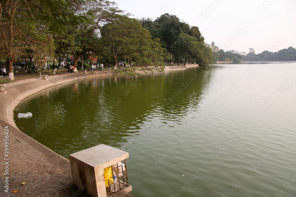 Fototapeta premium Around Hoan Kiem Lake, Hanoi