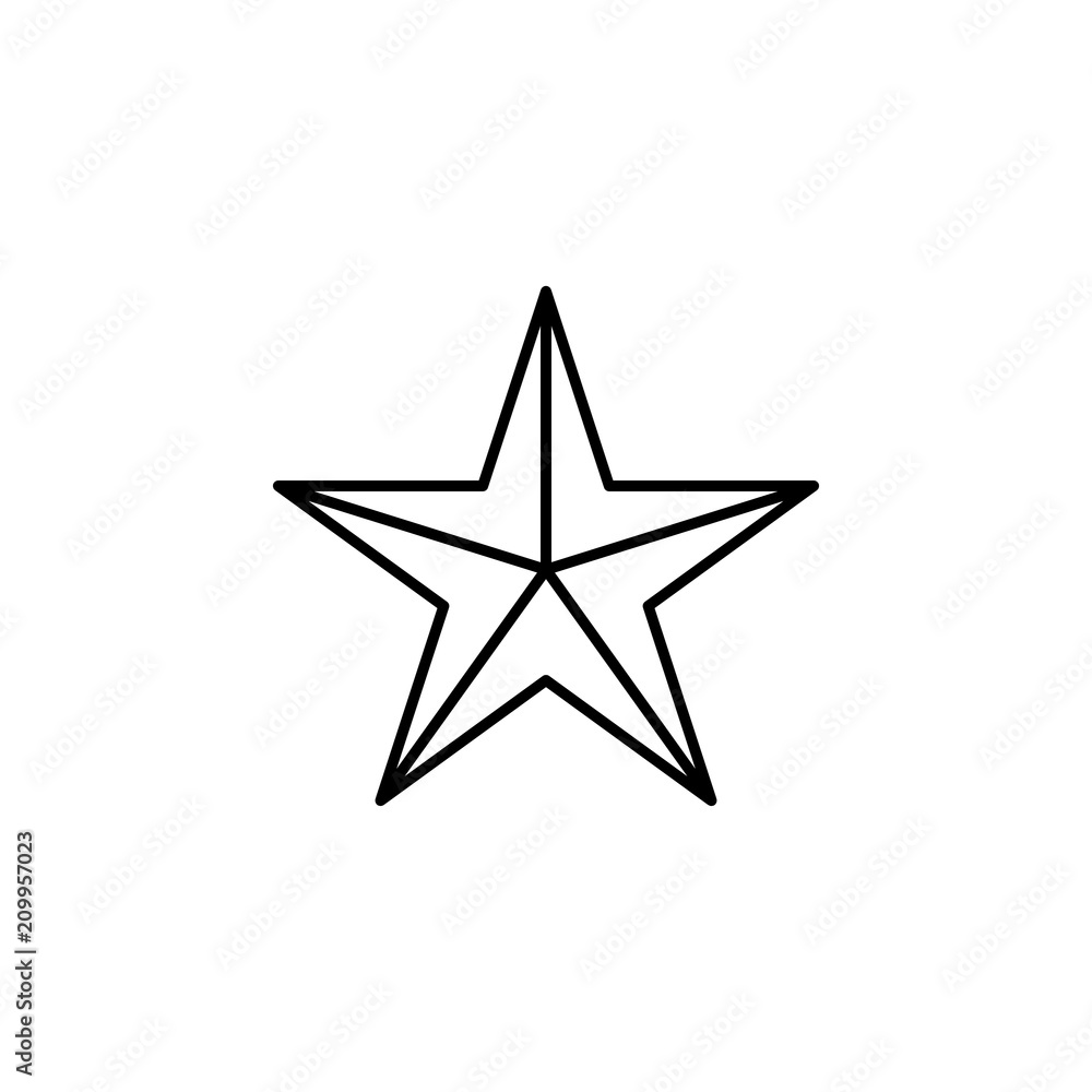 five-pointed star line icon. Element of star icon for mobile concept and web apps. Thin line five-pointed star icon can be used for web and mobile. Premium icon five-pointed star line icon. Element of star icon for mobile concept and web apps. Thin line five-pointed star icon can be used for web and mobile. Premium icon