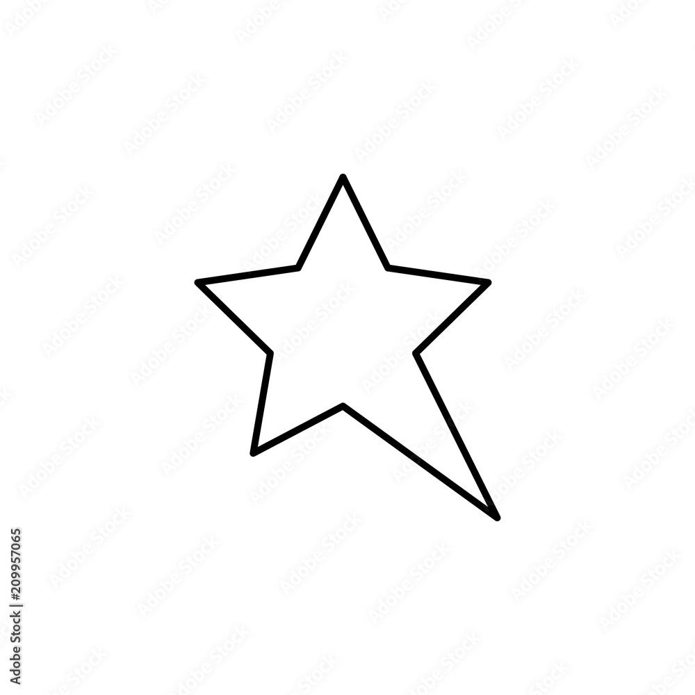 elongated star line icon. Element of star icon for mobile concept and web apps. Thin line elongated star icon can be used for web and mobile. Premium icon elongated star line icon. Element of star icon for mobile concept and web apps. Thin line elongated star icon can be used for web and mobile. Premium icon