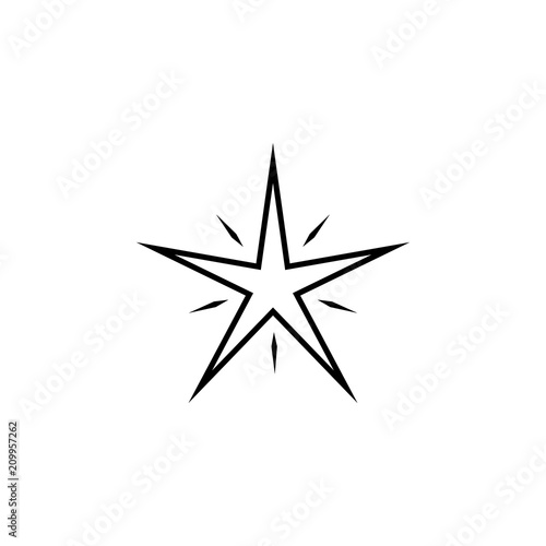 bright Star line icon. Element of star icon for mobile concept and web apps. Thin line bright Star icon can be used for web and mobile. Premium icon
