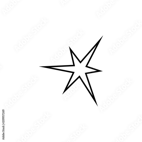 bright Star line icon. Element of star icon for mobile concept and web apps. Thin line bright Star icon can be used for web and mobile. Premium icon