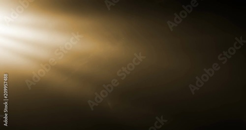 gold warm color bright lens flare rays flashes leak movement for transitions on black background,movie titles and overlaying photo