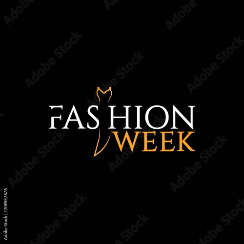 Fashion Week Vector Template Design Illustration