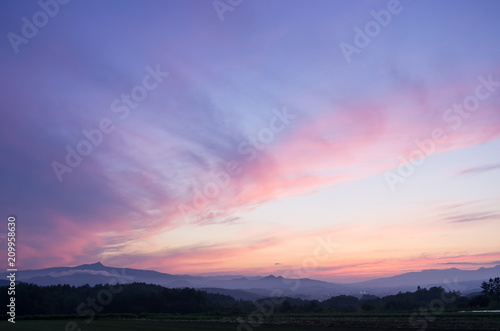 黄昏の空