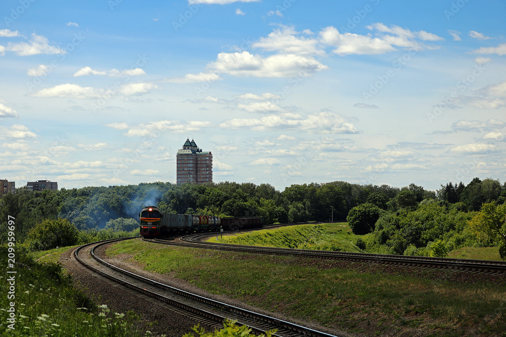 Fototapeta premium locomotive in operation