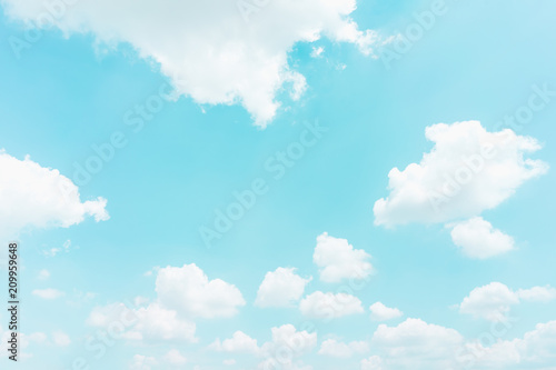 Cloud on blue sky background - Vintage effect style picture