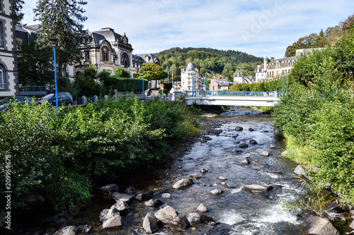 La Bourboule , France -September 22, 2016: Visit La Bourboule in Auvergne, France.