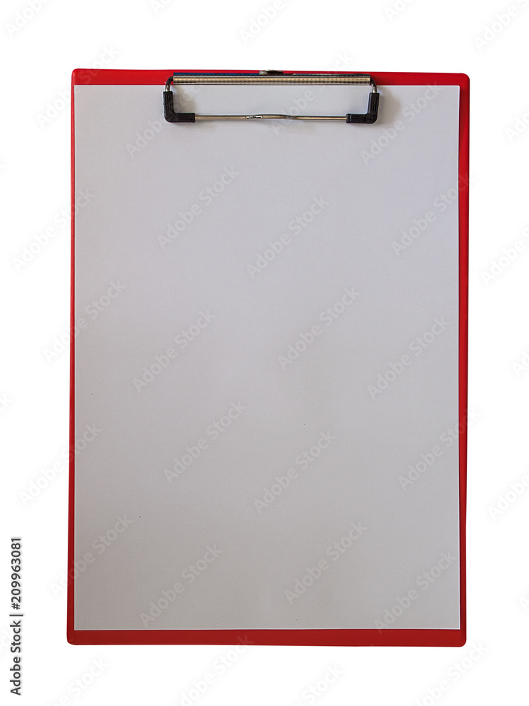 blank clipboard with an empty sheet of paper. blank clipboard with an empty sheet of paper.
