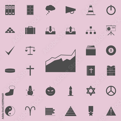 a comparative diagram icon. Detailed set of  Minimalistic  icons. Premium quality graphic design sign. One of the collection icons for websites, web design, mobile app