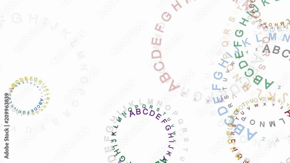 Abstract alphabet on white background - 4k, loop, alpha
Abstract alphabet on white background - 4k, loop, alpha