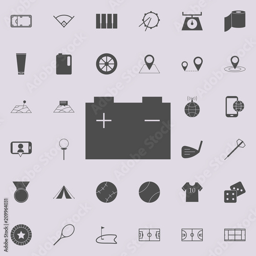battery icon. Detailed set of  Minimalistic  icons. Premium quality graphic design sign. One of the collection icons for websites, web design, mobile app