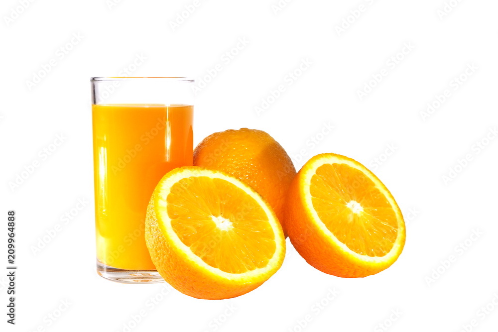 Fresh orange fruit on white background Fresh orange fruit on white background