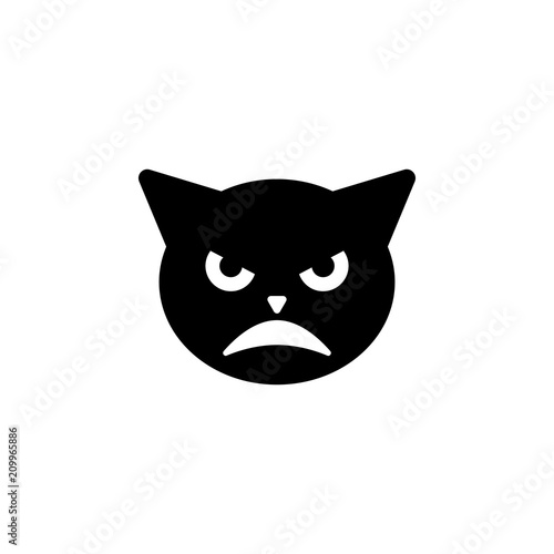 very evil cat icon. Element of emotions icon for mobile concept and web apps. Detailed very evil cat icon can be used for web and mobile