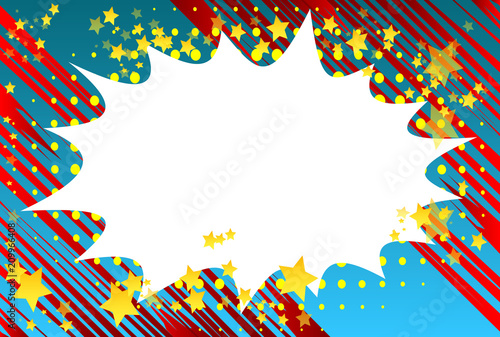 Vector illustrated comic book style abstract background.