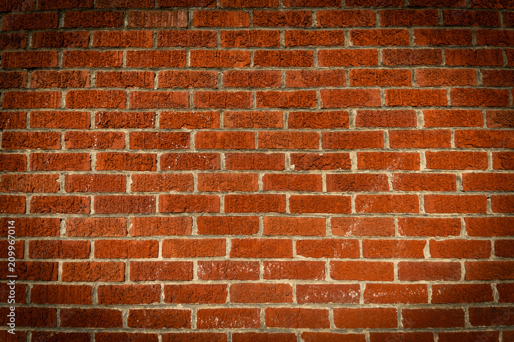 Obraz premium Brick wall with vignetting.