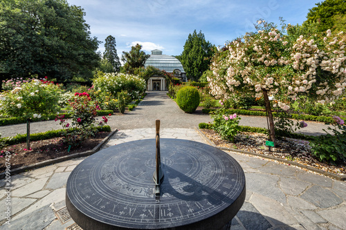 Sundial in Christchurch botanical gardens, New Zealand