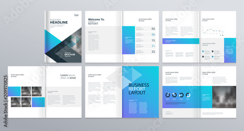  layout template  for company profile ,annual report , brochures, flyers, leaflet, magazine,book with cover page design .