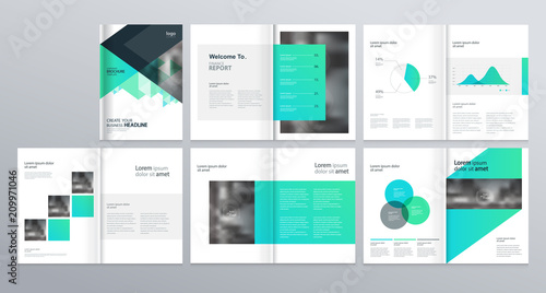  layout template  for company profile ,annual report , brochures, flyers, leaflet, magazine,book with cover page design .