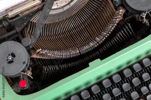 Antique Typewriter. Vintage Typewriter Machine © fotofabrika